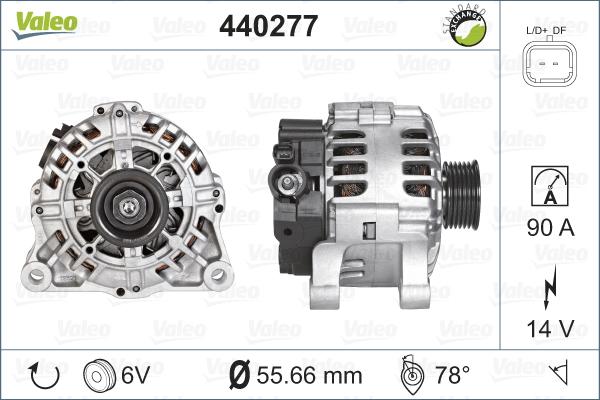 Valeo 440277 - Генератор vvparts.bg