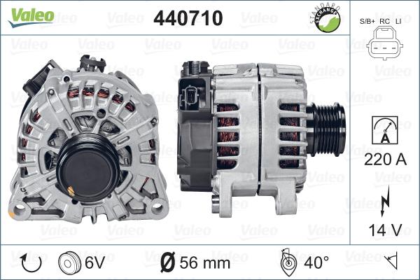 Valeo 440710 - Генератор vvparts.bg