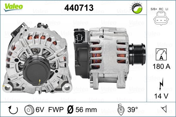 Valeo 440713 - Генератор vvparts.bg