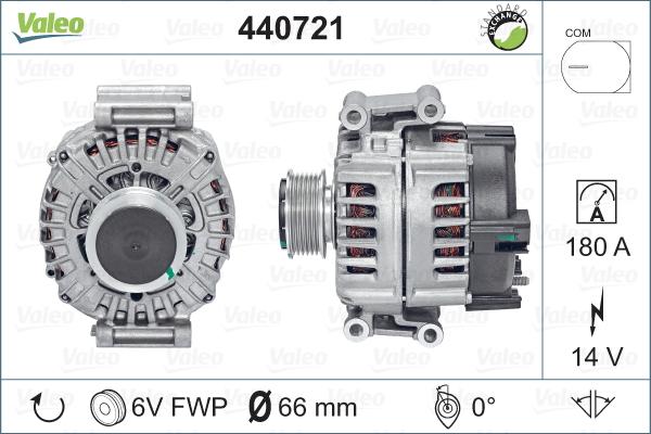 Valeo 440721 - Генератор vvparts.bg