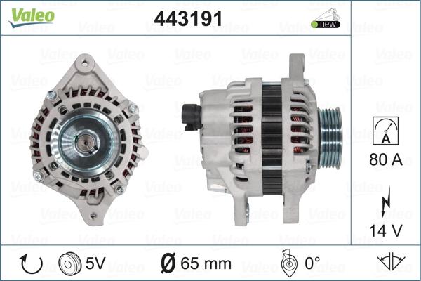 Valeo 443191 - Генератор vvparts.bg