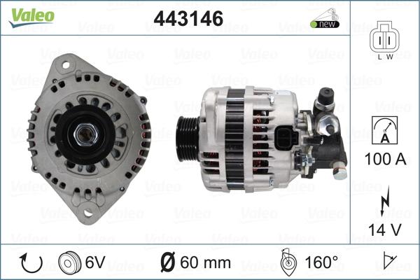 Valeo 443146 - Генератор vvparts.bg