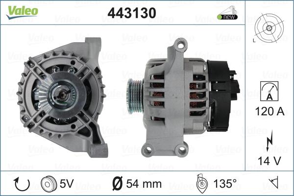 Valeo 443130 - Генератор vvparts.bg