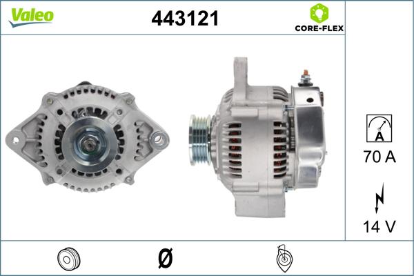 Valeo 443121 - Генератор vvparts.bg