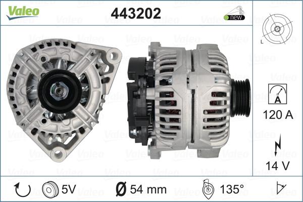 Valeo 443202 - Генератор vvparts.bg