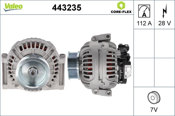 Valeo 443235 - Генератор vvparts.bg