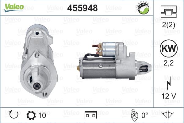 Valeo 455948 - Стартер vvparts.bg