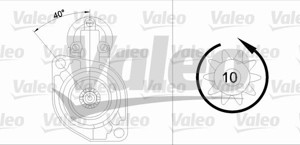 Valeo 455942 - Стартер vvparts.bg