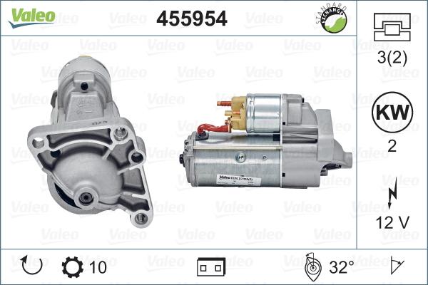 Valeo 455954 - Стартер vvparts.bg