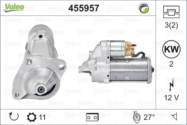 Valeo 455957 - Стартер vvparts.bg