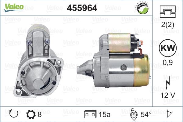 Valeo 455964 - Стартер vvparts.bg