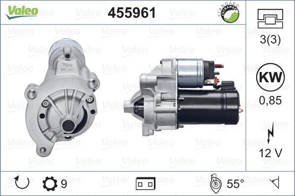 Valeo 455961 - Стартер vvparts.bg