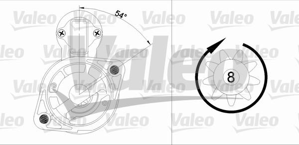 Valeo 455963 - Стартер vvparts.bg