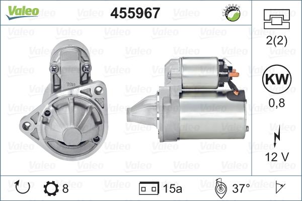 Valeo 455967 - Стартер vvparts.bg