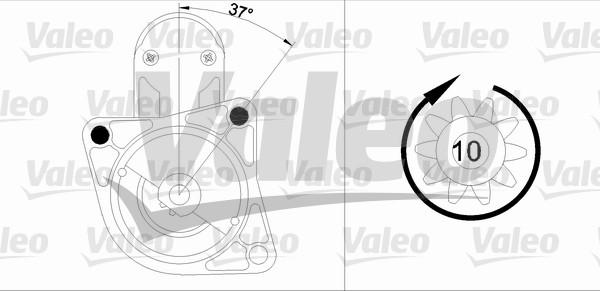 Valeo 455915 - Стартер vvparts.bg