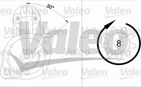 Valeo 455910 - Стартер vvparts.bg