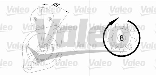 Valeo 455913 - Стартер vvparts.bg