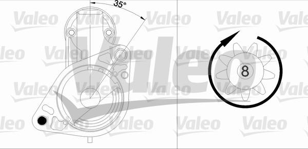 Valeo 455985 - Стартер vvparts.bg