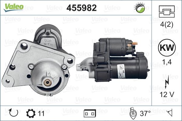 Valeo 455982 - Стартер vvparts.bg