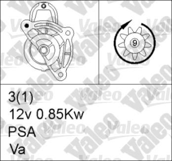 Valeo 455938 - Стартер vvparts.bg