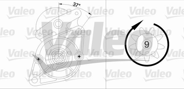 Valeo 455921 - Стартер vvparts.bg