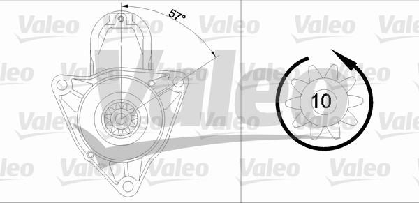 Valeo 455979 - Стартер vvparts.bg