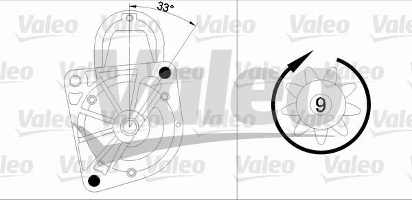 Valeo 455975 - Стартер vvparts.bg