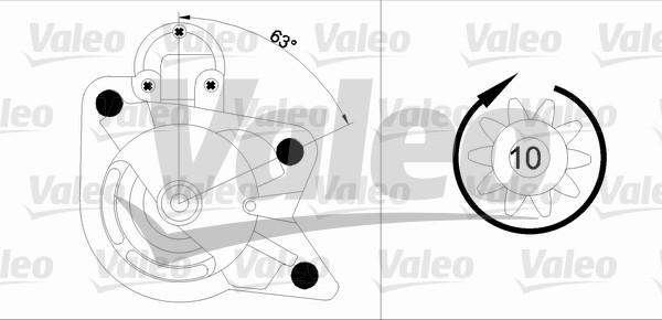 Valeo 455978 - Стартер vvparts.bg