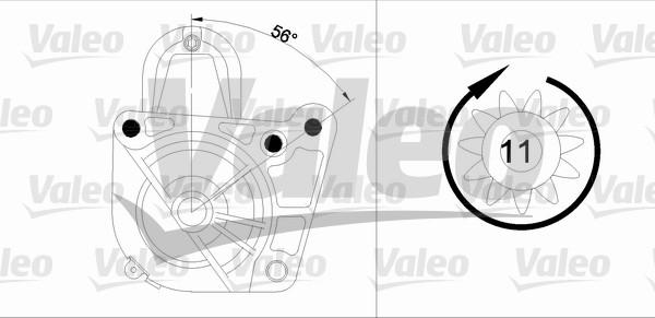 Valeo 455972 - Стартер vvparts.bg