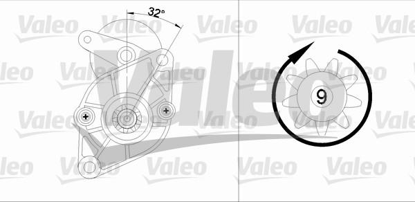 Valeo 455599 - Стартер vvparts.bg