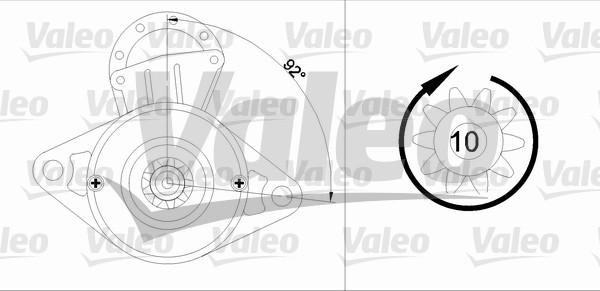 Valeo 455596 - Стартер vvparts.bg