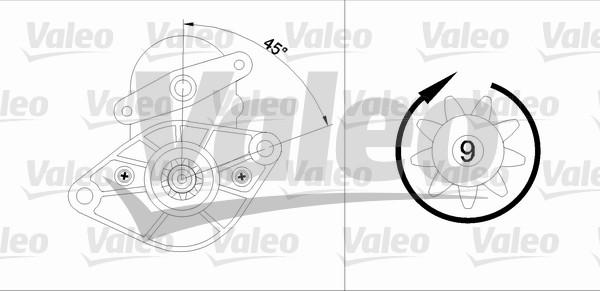 Valeo 455591 - Стартер vvparts.bg