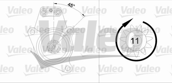 Valeo 455544 - Стартер vvparts.bg