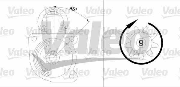 Valeo 455545 - Стартер vvparts.bg