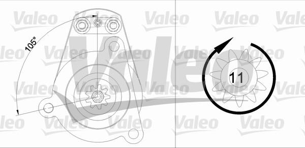 Valeo 455541 - Стартер vvparts.bg