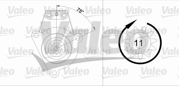 Valeo 455542 - Стартер vvparts.bg