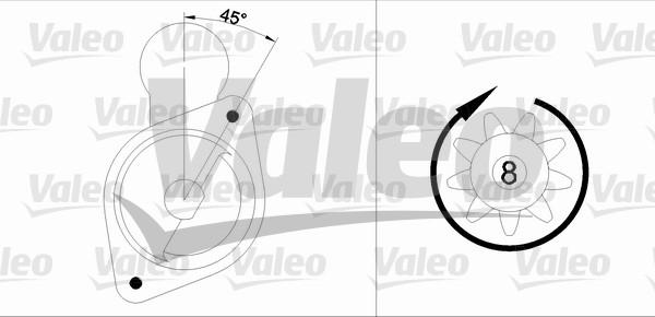 Valeo 455568 - Стартер vvparts.bg