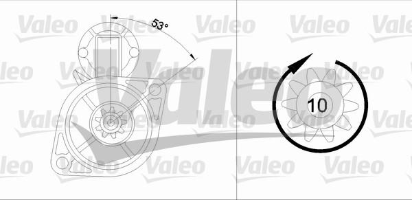 Valeo 455563 - Стартер vvparts.bg