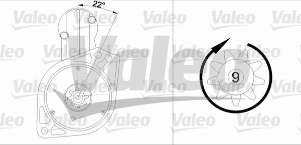 Valeo 455567 - Стартер vvparts.bg