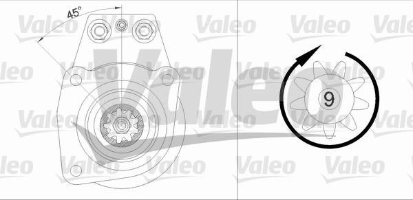 Valeo 455505 - Стартер vvparts.bg