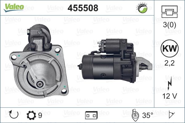 Valeo 455508 - Стартер vvparts.bg