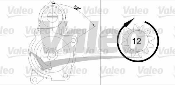 Valeo 455503 - Стартер vvparts.bg