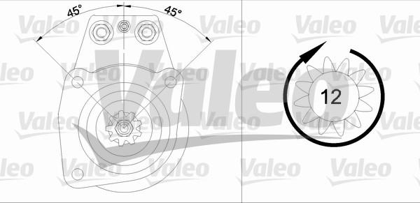 Valeo 455502 - Стартер vvparts.bg