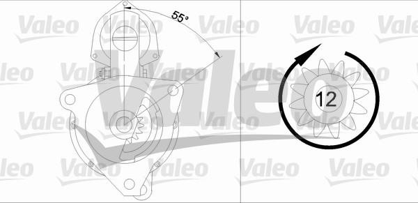 Valeo 455510 - Стартер vvparts.bg