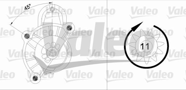 Valeo 455513 - Стартер vvparts.bg