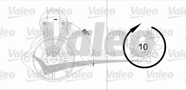 Valeo 455584 - Стартер vvparts.bg