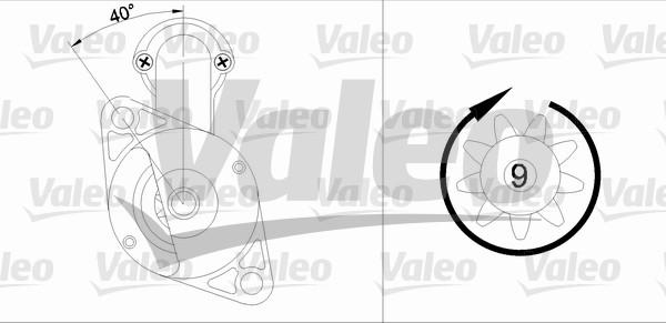 Valeo 455585 - Стартер vvparts.bg