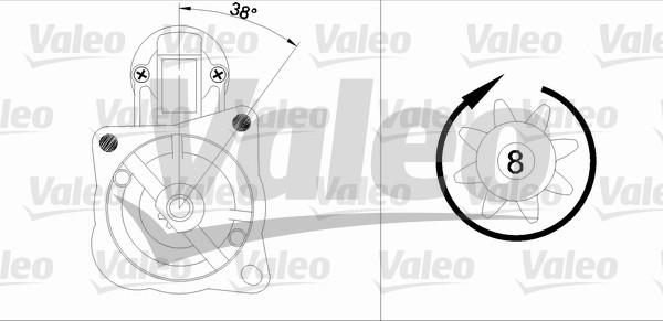 Valeo 455582 - Стартер vvparts.bg