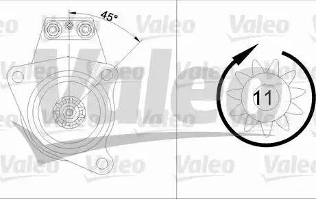 Valeo 455539 - Стартер vvparts.bg