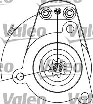 Valeo 455534 - Стартер vvparts.bg